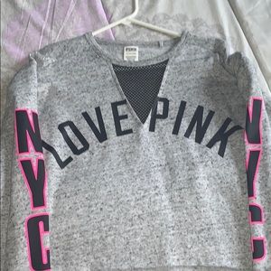 Pink crop sweatshirt